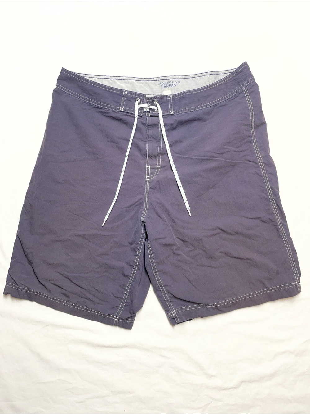 Lands' End Men's Dark Navy Swim Board Shorts